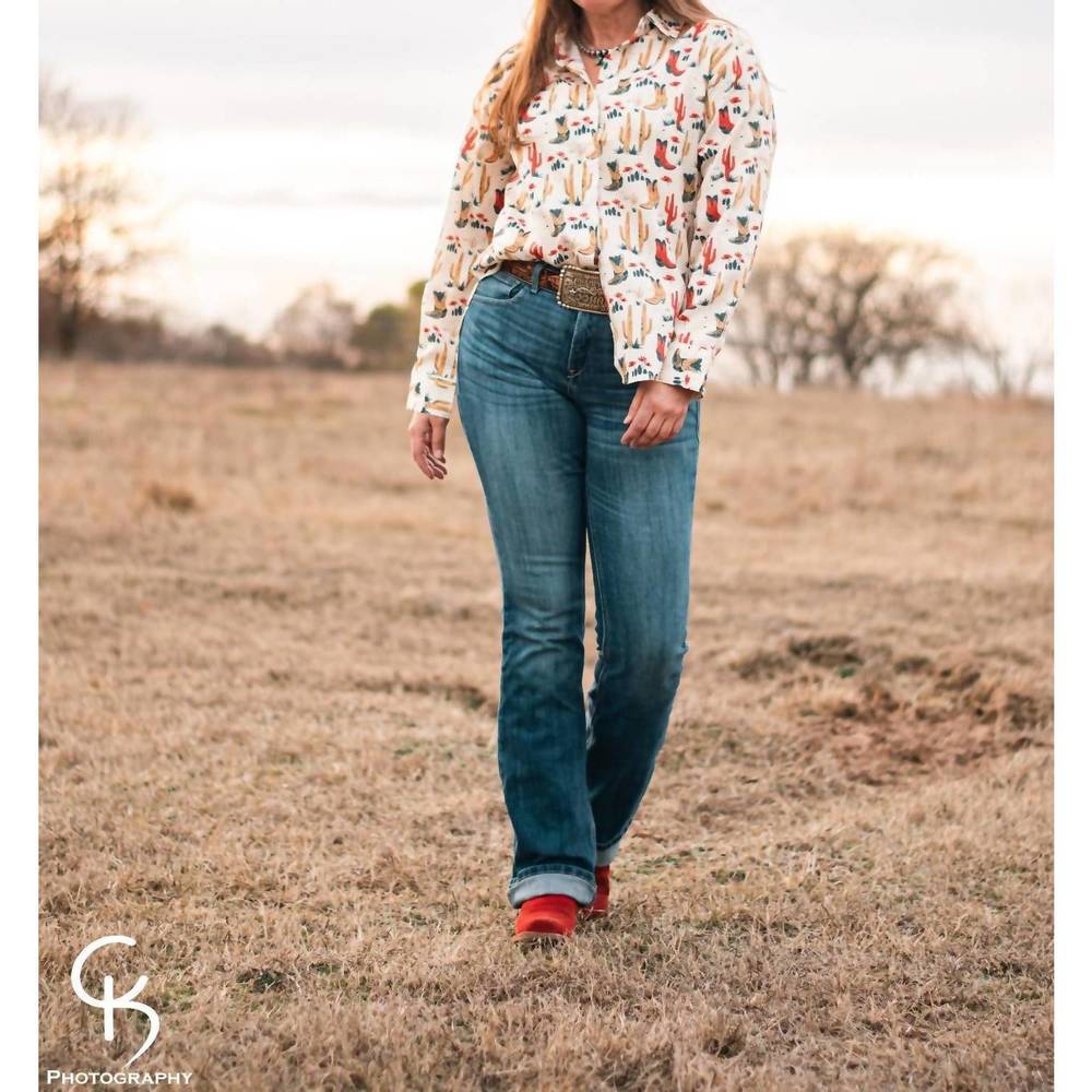 Floral Print Women's Top